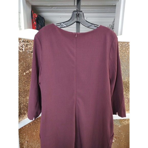 MM Lafleur Burgundy Midi Dress - Picture 7 of 10